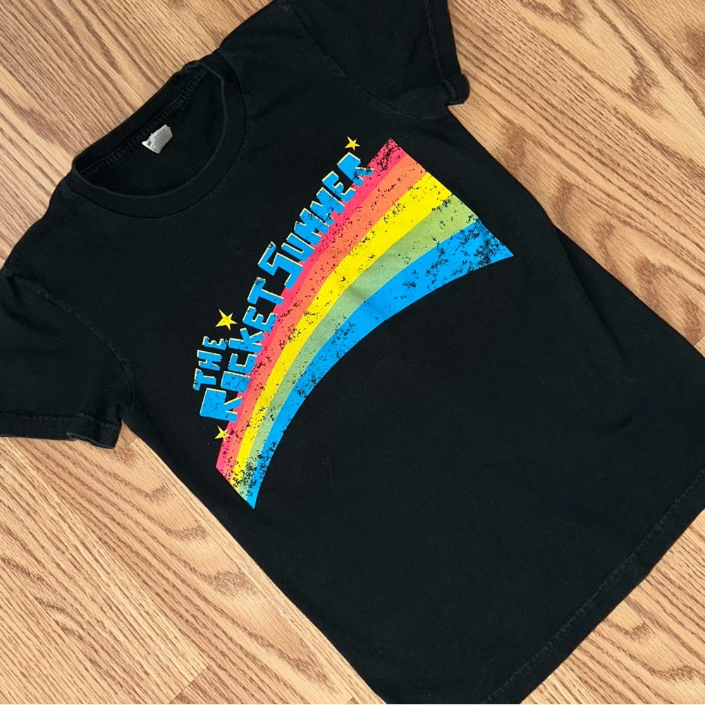 Vintage Y2K The Rocket Summer Rainbow Band T Shirt Women’s Small